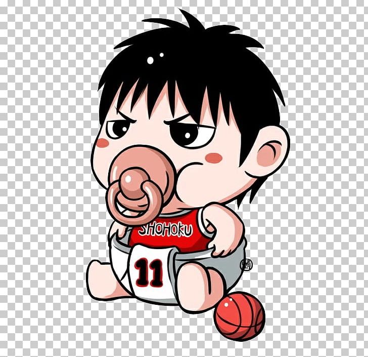 Sakuragi Hanamichi Slam Dunk Cartoon Pacifier Child PNG, Clipart, Art, Babies, Baby, Baby Animals, Baby Announcement Card Free PNG Download