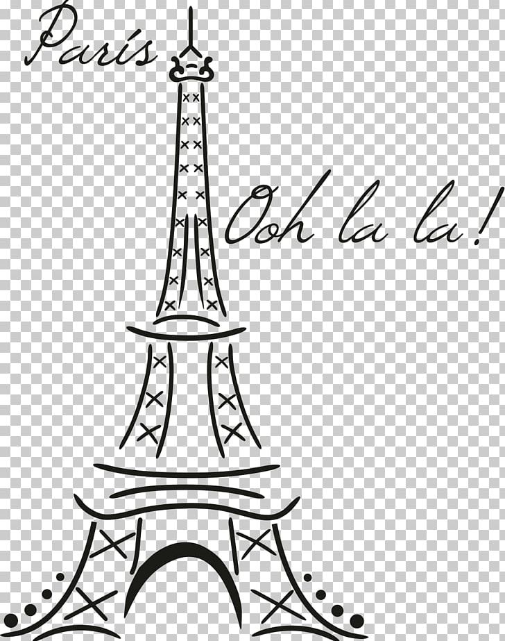 Eiffel Tower Wall Decal Drawing PNG, Clipart, Area, Art, Artwork, Black And White, Clip Art Free PNG Download