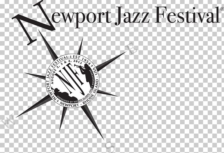 Newport Jazz Festival Logo Brand PNG, Clipart, Angle, Black And White, Brand, Circle, Clock Free PNG Download