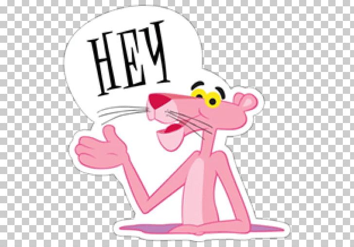 Sticker The Pink Panther Telegram Film PNG, Clipart, Animated Cartoon, Area, Artwork, David H Depatie, Decal Free PNG Download