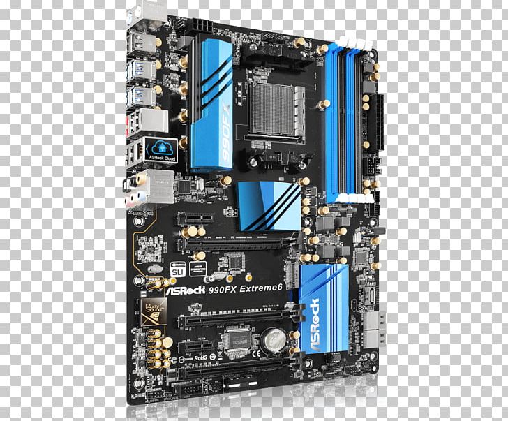 Motherboard Socket AM3+ ASRock 990FX Extreme6 CPU Socket DDR3 SDRAM PNG, Clipart, Advanced Micro Devices, Amd Fx, Asrock, Athlon Ii, Atx Free PNG Download