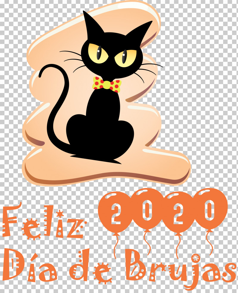 Feliz Día De Brujas Happy Halloween PNG, Clipart, Cartoon, Cat, Feliz D%c3%ada De Brujas, Happy Halloween, Line Free PNG Download