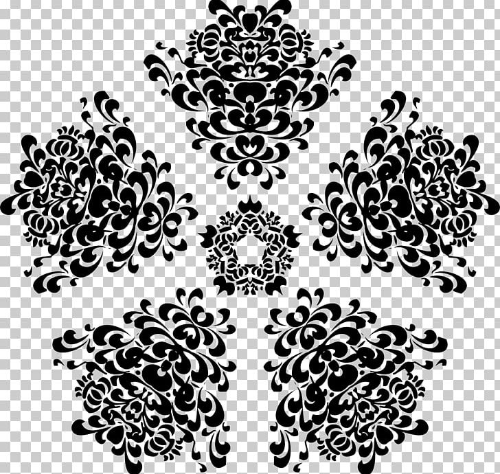 Floral Design PNG, Clipart, Art, Black, Black And White, Circle, Decorative Arts Free PNG Download
