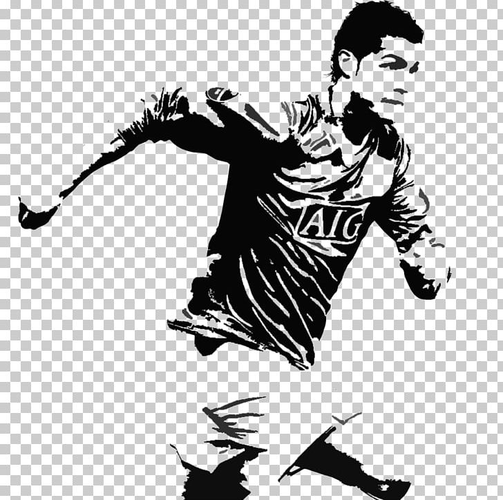 Manchester United F.C. Wall Decal Sticker Stencil PNG, Clipart, 2pac, Art, Black And White, Celebrities, Cristiano Ronaldo Free PNG Download