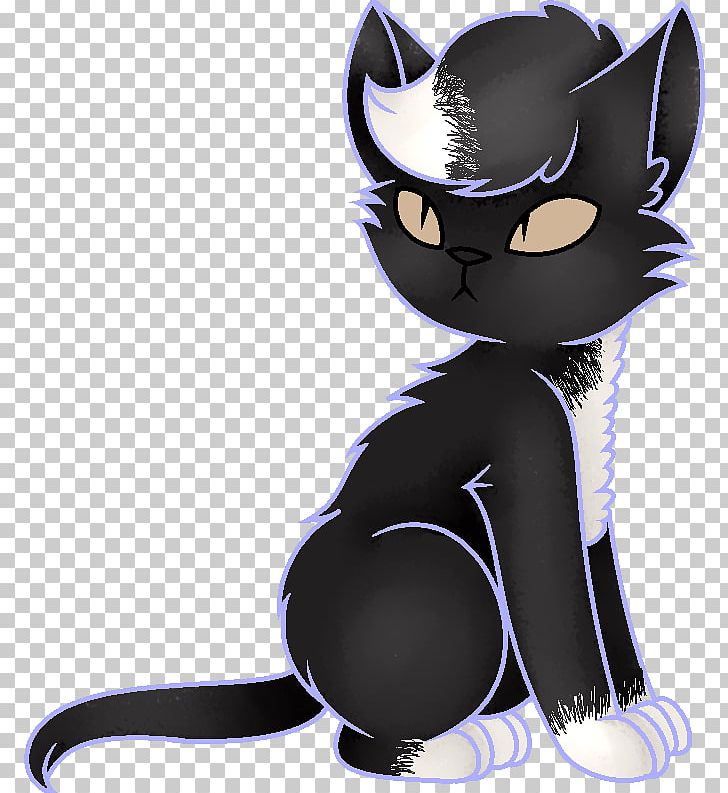 Cute Cat Anime Png Clipart  Png Download  Anime Black And White Cat  Transparent Png  vhv