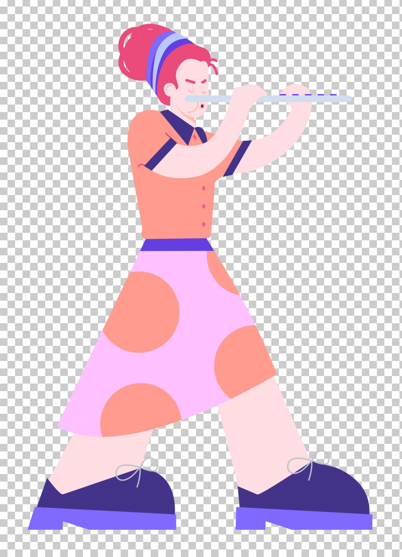 Playing The Flute Music PNG, Clipart, Cartoon, Character, Dress, Leg, Music Free PNG Download