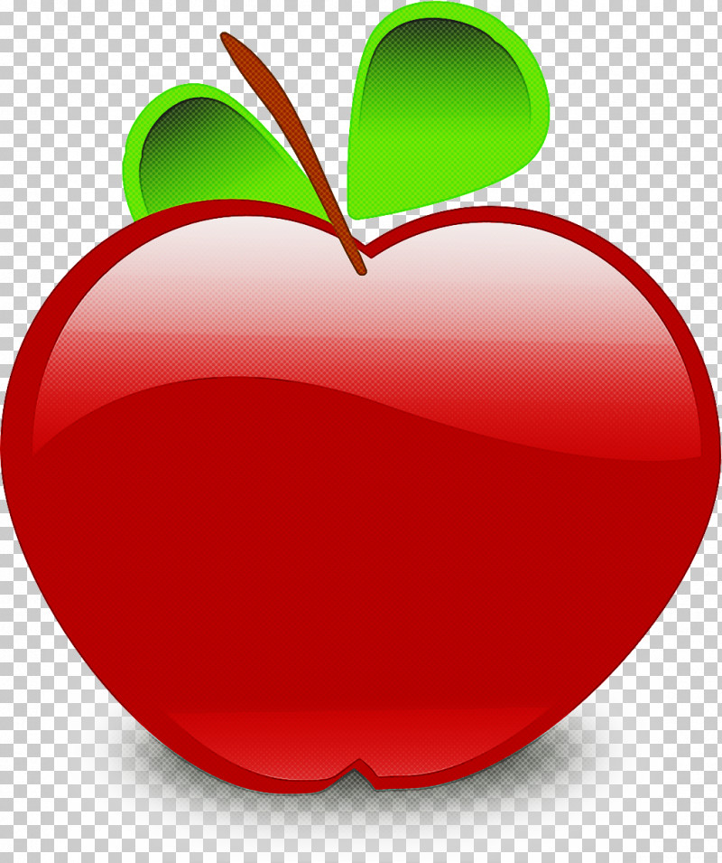 Red Fruit Leaf Apple Plant PNG, Clipart, Apple, Food, Fruit, Heart, Leaf Free PNG Download