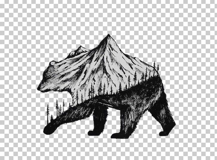 Drawing Illustrator Art Printing Illustration PNG, Clipart, Animals, Artist, Bears, Bear Vector, Black And White Free PNG Download