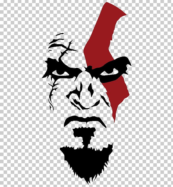 God Of War: Omega Collection T-shirt Stencil Kratos PNG, Clipart, Air Brushes, Art, Artwork, Black And White, Crew Neck Free PNG Download