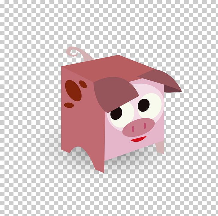 Domestic Pig Paper Square Euclidean PNG, Clipart, Animal, Animals, Designer, Encapsulated Postscript, Fictional Character Free PNG Download