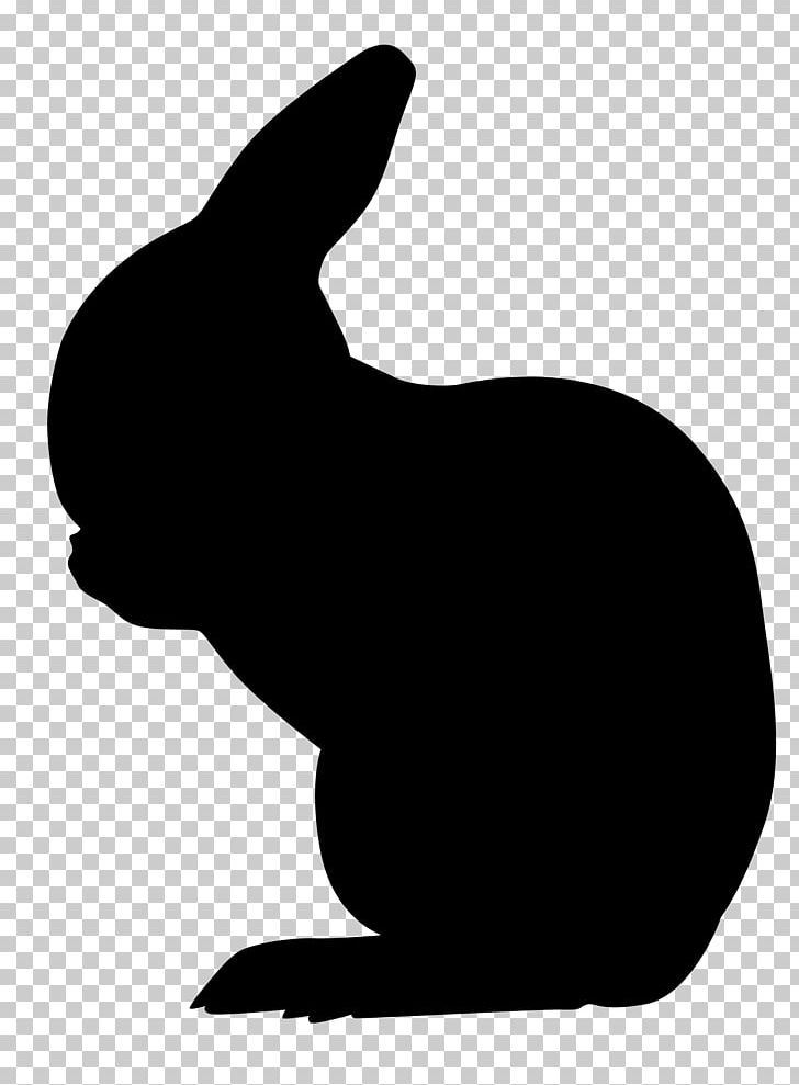 Silhouette Rabbit Drawing Easter Bunny Stencil PNG, Clipart, Animal, Animals, Applique, Black, Black And White Free PNG Download