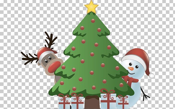 Christmas Tree Rudolph Reindeer Santa Claus PNG, Clipart,  Free PNG Download