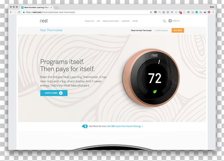 Nest Labs Thermostat Home Automation Kits Internet Of Things Honeywell Lyric T5 PNG, Clipart, Austin, Brand, Ecommerce, Electronics, Home Free PNG Download