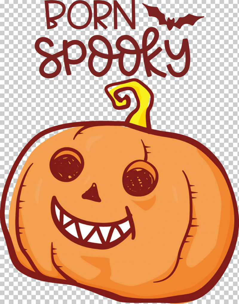 Spooky Pumpkin Halloween PNG, Clipart, Cartoon, Carving, Halloween, Jackolantern, Line Art Free PNG Download