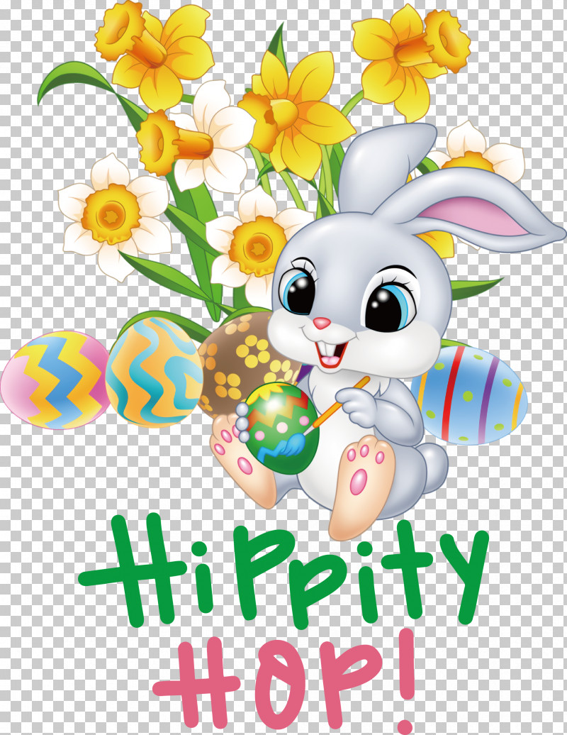 Happy Easter Hippity Hop PNG, Clipart, Cartoon, Cuteness, Easter Bunny, Easter Egg, Egg Hunt Free PNG Download