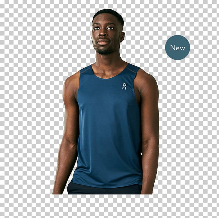 T-shirt Gilets Sleeveless Shirt Sportswear PNG, Clipart, Arm, Blue, Clothing, Electric Blue, Gilets Free PNG Download