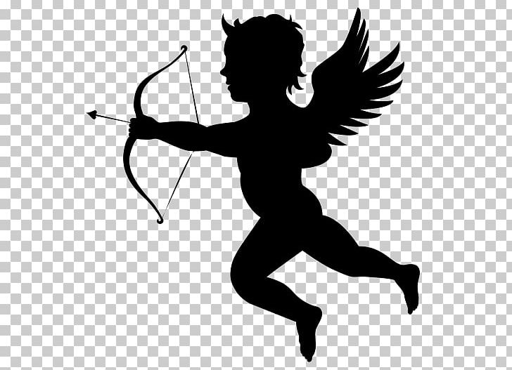 Cupid PNG, Clipart, Arm, Black And White, Computer Icons, Cupid, Fictional Character Free PNG Download
