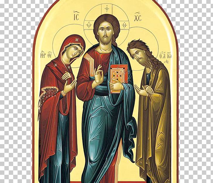 Religion Eastern Orthodox Church Deesis Theotokos Icon PNG, Clipart, Art, Byzantine Art, Christ Pantocrator, Deesis, Eastern Orthodox Church Free PNG Download