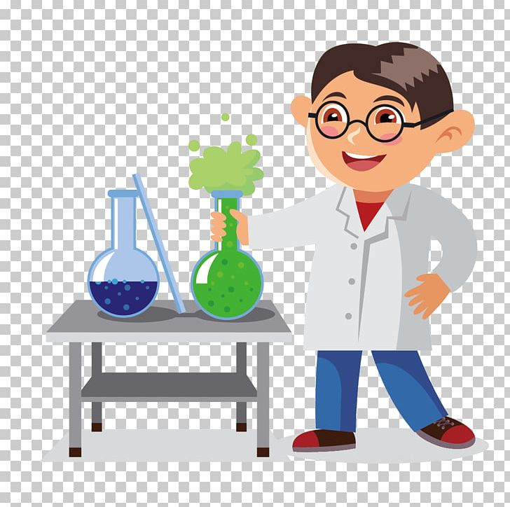Cartoon Chemistry Classroom Illustration PNG, Clipart, Boy, Cartoon Teacher, Chemical Substance, Chemistry Vector, Child Free PNG Download