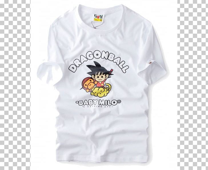 T-shirt Sleeve A Bathing Ape White Streetwear PNG, Clipart, Baby Toddler Onepieces, Bathing Ape, Brand, Clothing, Dragon Ball Free PNG Download