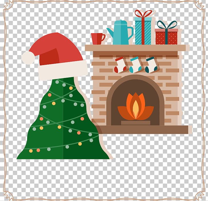 Christmas Tree Santa Claus Fireplace Christmas Ornament PNG, Clipart, Bonnet, Chimney, Christmas, Christmas, Christmas Background Free PNG Download