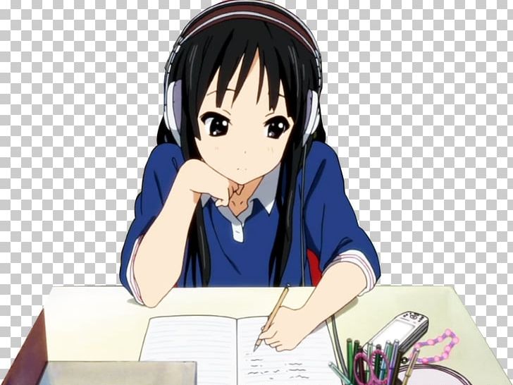 Anime Ritsu Tainaka Mio Akiyama Writing Yui Hirasawa PNG, Clipart, Animation, Anime, Black Hair, Brown Hair, Cartoon Free PNG Download