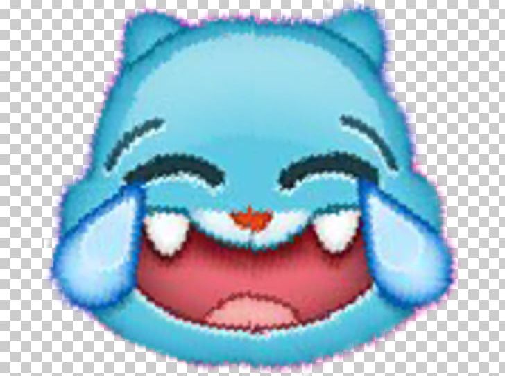 Gumball Watterson Face With Tears Of Joy Emoji Character Cartoon PNG, Clipart, Amazing World Of Gumball, Blue, Cartoon, Cartoon Network, Character Free PNG Download
