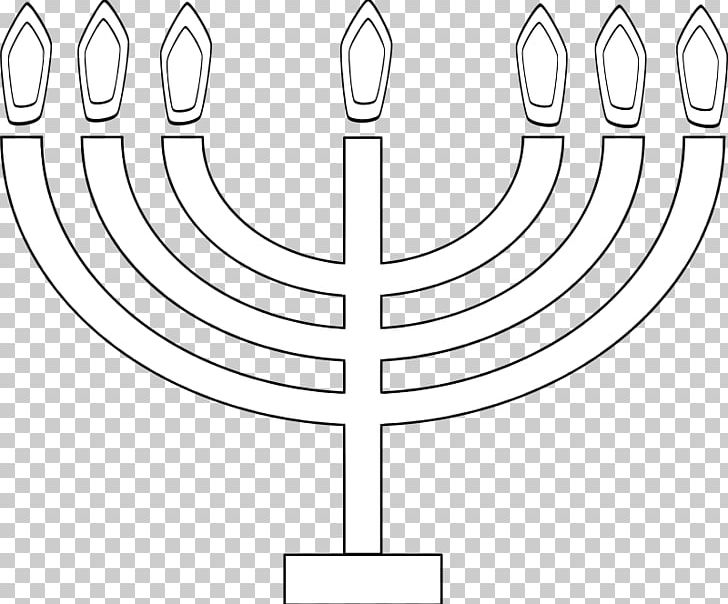 Christmas Menorah Hanukkah Computer Icons PNG, Clipart, Angle, Area, Black And White, Candle, Circle Free PNG Download
