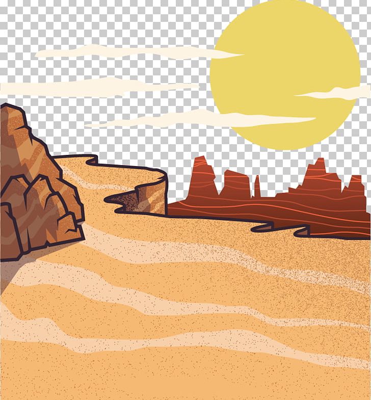 Desert Euclidean Arid Erg PNG, Clipart, Arizona Desert, Asian Dust, Background Material, City Landscape, Colored Cartoon Free PNG Download