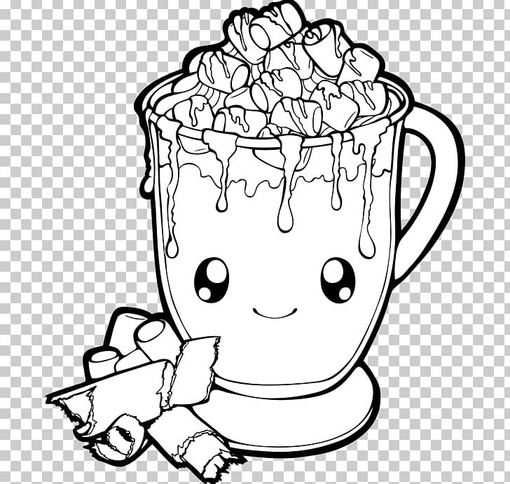 Hot Chocolate White Chocolate Cacao Tree Line Art PNG, Clipart,  Free PNG Download