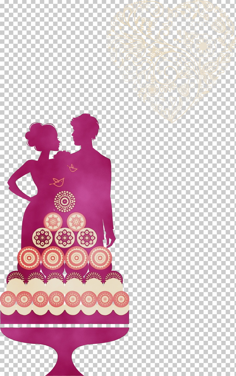 Wedding Cake PNG, Clipart, Cake, Cake Decorating, Magenta, Paint, Pink Free PNG Download