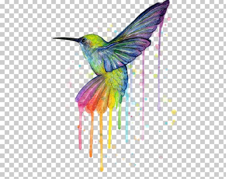 Hummingbird Watercolor Painting Art Canvas Print PNG, Clipart, Art, Artist, Art Museum, Beak, Bird Free PNG Download