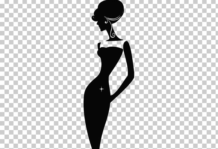 Silhouette Fashion Illustration PNG, Clipart, Animals, Arm, Beauty, Black And White, Black Hair Free PNG Download
