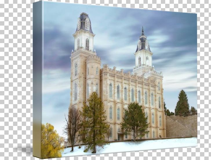 Manti Utah Temple Cathedral Middle Ages Gallery Wrap PNG, Clipart, Architecture, Art, Building, Canvas, Cathedral Free PNG Download