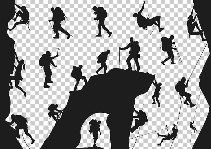 Climbing Silhouette Mountaineering Extreme Sport PNG, Clipart, Brand, Character, Climb, Climbing, Climbing Vector Free PNG Download