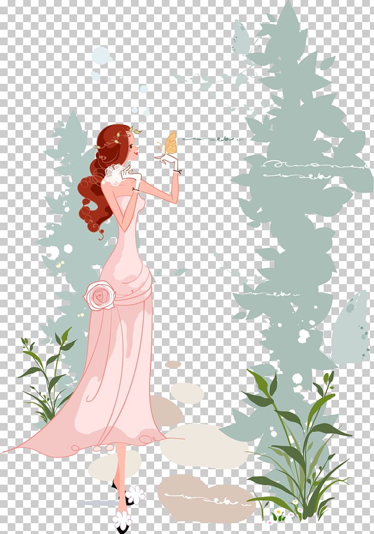 Marriage Bride Illustration PNG, Clipart, Beauty, Cartoon, Encapsulated Postscript, Fictional Character, Flower Free PNG Download