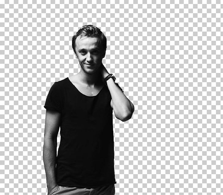 Tom Felton Draco Malfoy Harry Potter And The Philosopher's Stone Harry Potter And The Deathly Hallows Black And White PNG, Clipart,  Free PNG Download