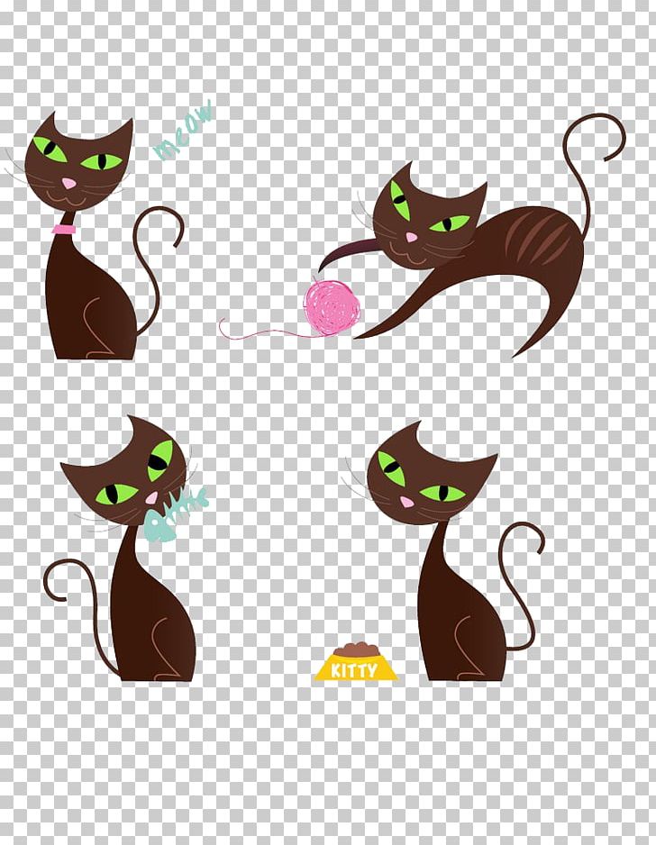 Black Cat Kitten Cartoon PNG, Clipart, Animals, Art, Black Cat, Carnivoran, Cartoon Free PNG Download