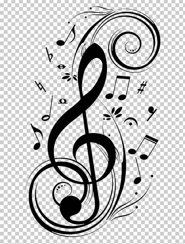 Musical Note Wall Decal PNG, Clipart, Area, Art, Artwork, Black And White, Calligraphy Free PNG Download