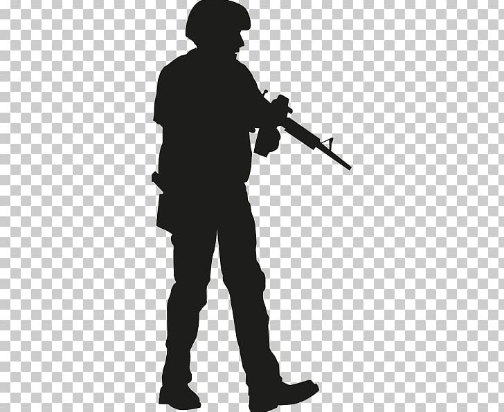 Infantry Soldier Weapon Mercenary Silhouette PNG, Clipart, Black, Black And White, Infantry, Joint, Mercenary Free PNG Download