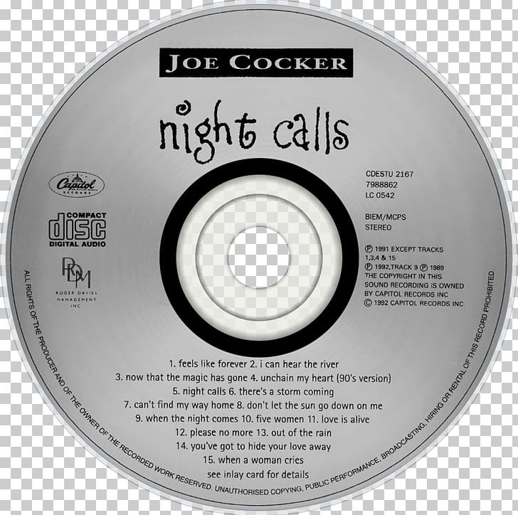Compact Disc Night Calls Album Stingray Phonograph Record PNG, Clipart, Album, Brand, Circle, Compact Disc, Data Storage Device Free PNG Download