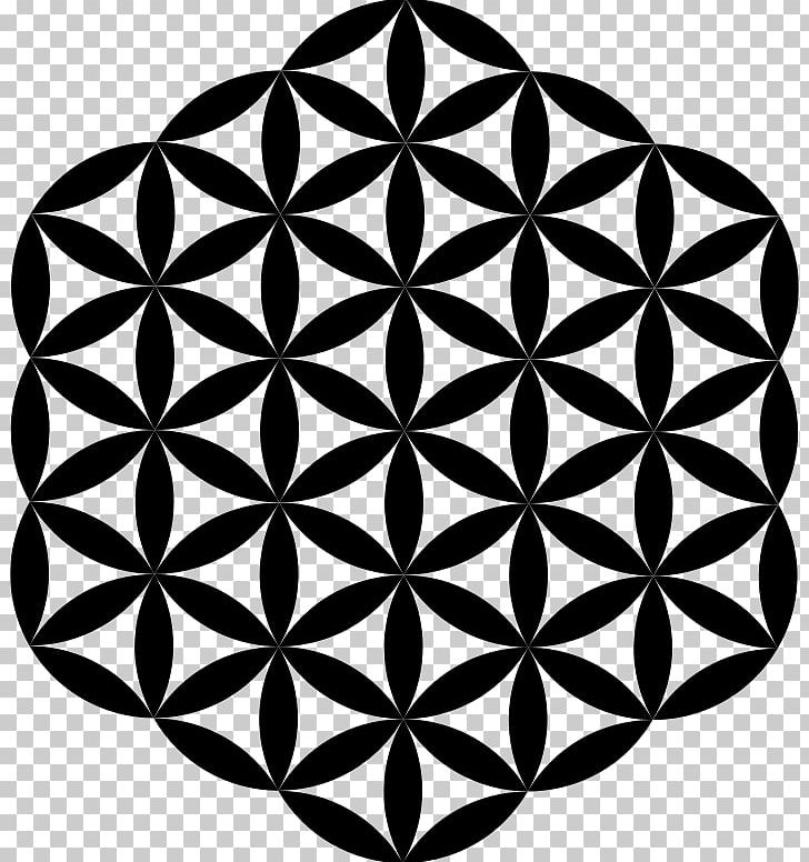 Overlapping Circles Grid Sacred Geometry PNG, Clipart, Angle, Art, Black, Black And White, Circle Free PNG Download