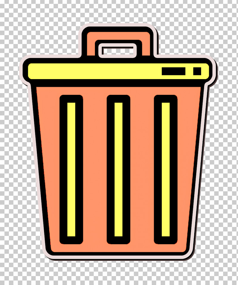 Office Stationery Icon Trash Icon PNG, Clipart, Office Stationery Icon, Trash Icon, Waste Container, Waste Containment, Yellow Free PNG Download