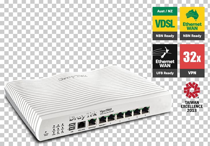 DrayTek Wireless Router VDSL G.992.5 PNG, Clipart, Digital Subscriber Line, Draytek, Draytek Vigor2860, Dsl Modem, Electronic Device Free PNG Download
