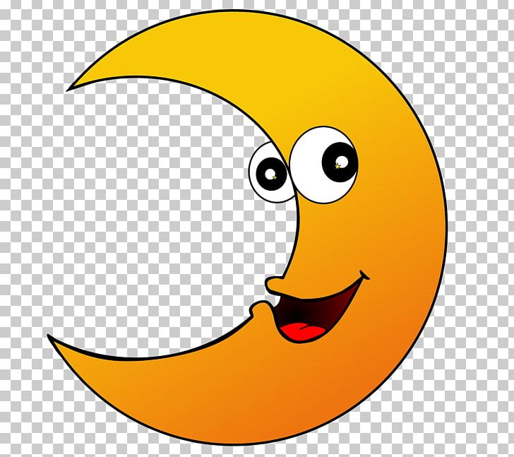 Smiley Moon Crescent PNG, Clipart, Animaatio, Animation, Area, Beak, Cartoon Free PNG Download