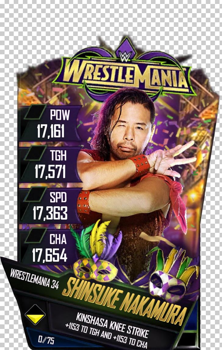 A.J. Styles WrestleMania 34 WWE 2K18 WWE SuperCard WWE SmackDown PNG, Clipart, Advertising, Aj Styles, Baron Corbin, Charlotte Flair, Finn Balor Free PNG Download