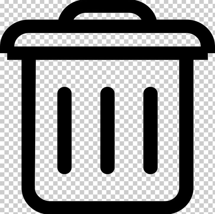 Rubbish Bins & Waste Paper Baskets Computer Icons Recycling Bin Trash PNG, Clipart, Area, Black And White, Computer Icons, Computer Software, Line Free PNG Download