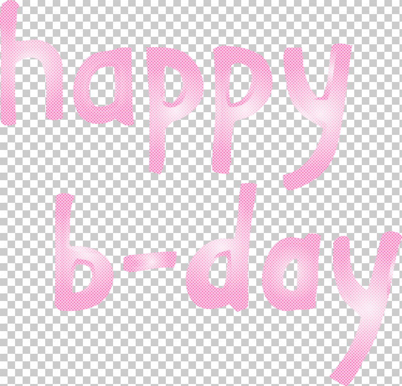 Happy B-Day Calligraphy Calligraphy PNG, Clipart, Calligraphy, Happy B Day Calligraphy, Logo, Magenta, Material Property Free PNG Download