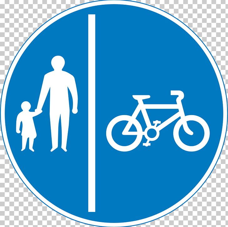 Cycling Bicycle Pedestrian Traffic Sign Road PNG, Clipart, Bicycle, Blue, Brand, Circle, Communication Free PNG Download