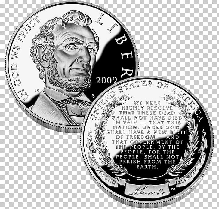 Dollar Coin United States American Silver Eagle PNG, Clipart, Abraham Lincoln, American Silver Eagle, Black And White, Cash, Coin Free PNG Download